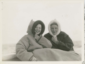 Image of Mrs. Damon Howard and Miriam MacMillan On Board the Thebaud